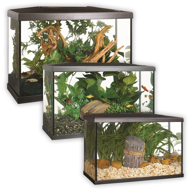 Marina Lux Led Aquarium Kits 19L 38L 75L Integrated Lighting Filter Fish Tank