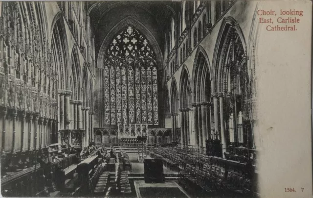 Vintage Postcard Choir, Looking East, Carlisle Cathedral, Cumbria, England