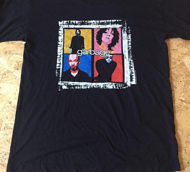 VINTAGE 90S GARBAGE beautiful garbage world tour Black All Size 