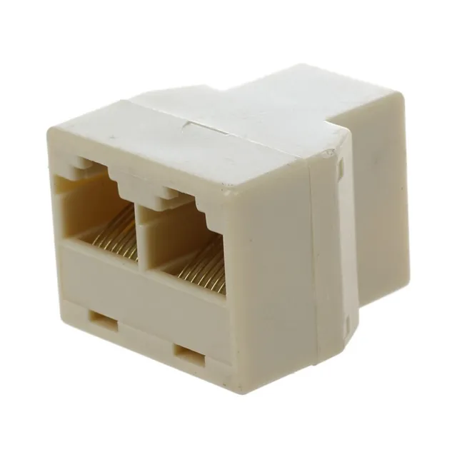 2X(Coupleur de Prise de Prolongateur de SéParateur de Câble RéSeau RJ45 à 32111