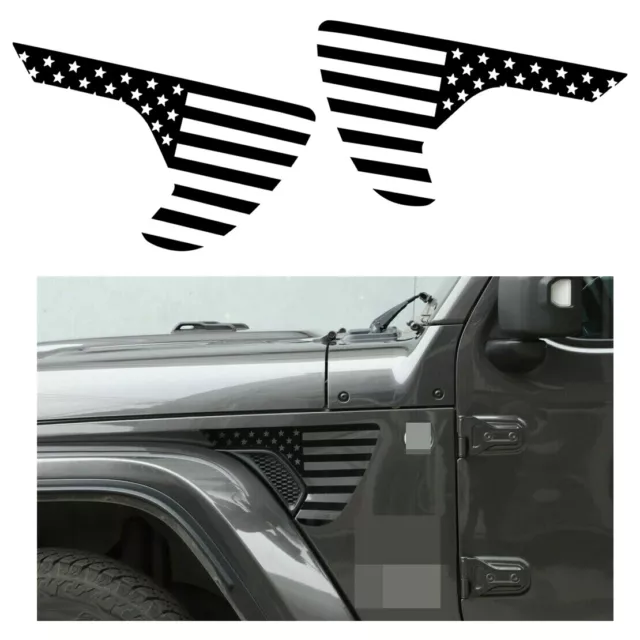 USA Flag Autocollant Fender Sticker Pour Jeep Wrangler JL/JT Gladiator 18-20