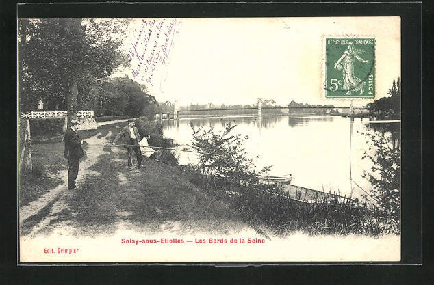 CPA Soisy-sous-Etiolles, Les Bords de la Seine