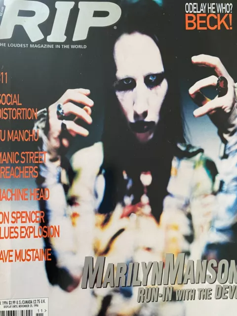 Marilyn Manson, Full Page Vintage Magazine COVER