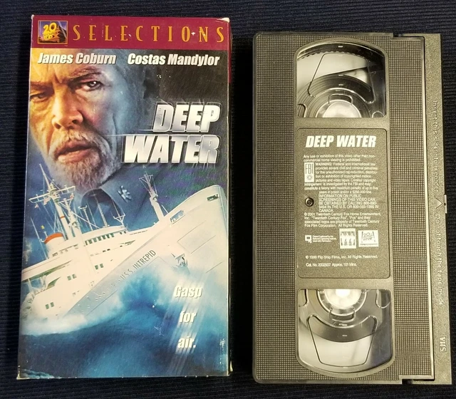 DEEP WATER (VHS Video Cassette Tape, 2002) James Coburn Costas Mandylor