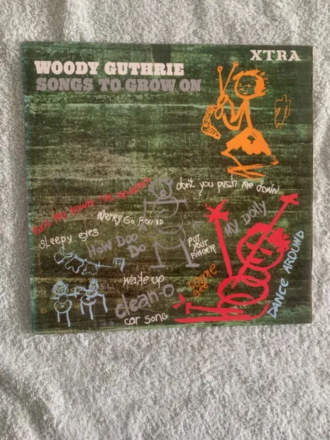 Woody Guthrie Songs To Grow On Xtra Vinyl LP. VG+ 1968 Folkways Records