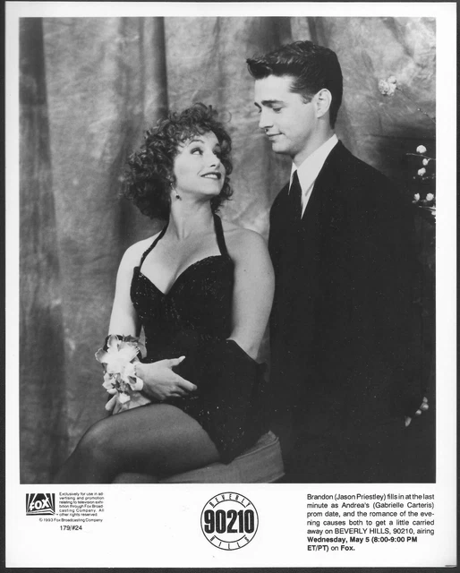 Beverly Hills 90210 Original 1993 Promo Photo Jason Priestley Gabrielle Carteris