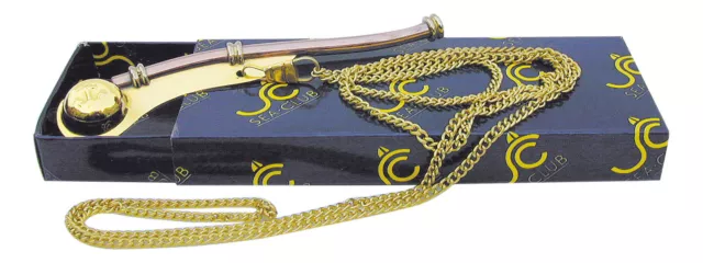 Bootsmannpfeife en Boîte Cadeau Sifflet de Bosco Laiton & Cuivre Sea4You