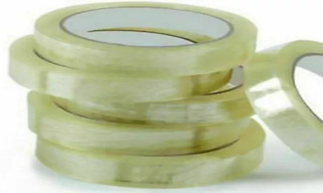 12mm SLIM CLEAR STICKY TAPE/CELLOTAPE/SELLOTAPE-ADHESIVE  ROLL/ROLLS-a