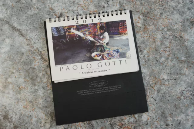 calendario 2019 PAOLO GOTTI fotografo ''ARTIGIANI NEL MONDO''