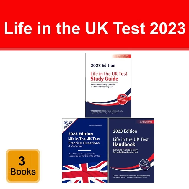 LIFE IN THE UK Test 2023 Collection 3 Books Study Guide, Handbook ...