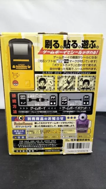 Nintendo Gameboy Pocket Printer MGB-007 – Pikachu VERPACKT – FUNKTIONIERT... 2