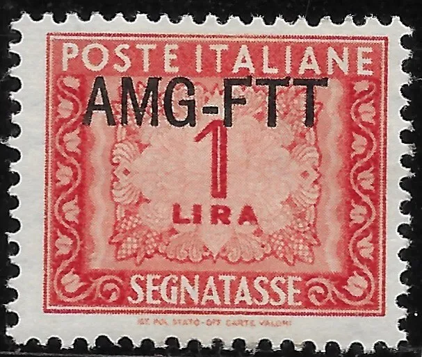Trieste ZONE ITALY  1949 Postage Due AMG-FTT /one line/ 1L. SG#122 MH OG VF