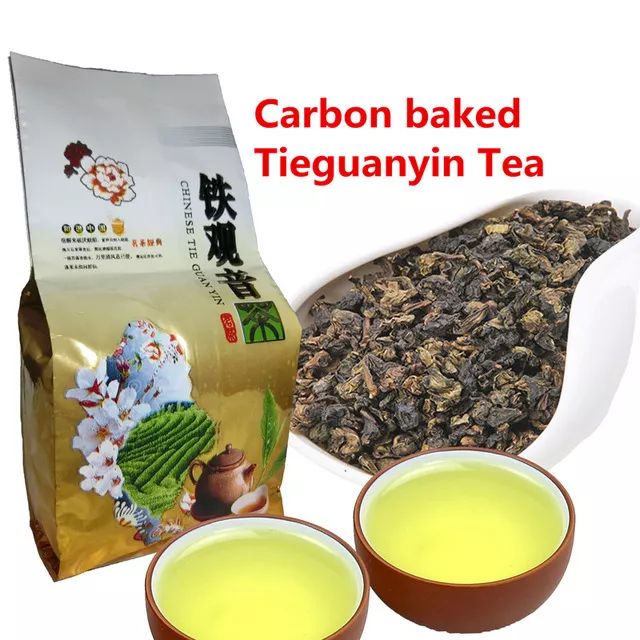 High Quality Chinese Tieguanyin Tea Roasted TiKuanYin Oolong Tea Black Tea 50g