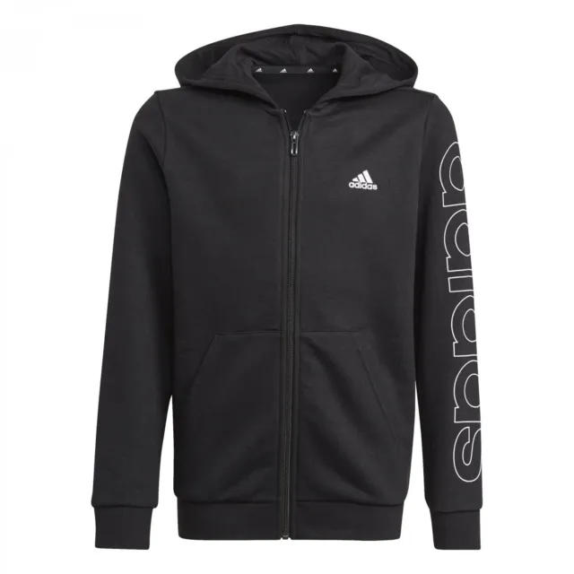 Children`S Sports Jacket Adidas Essentials  Black (Size: 13-14 Year Clothing NEW
