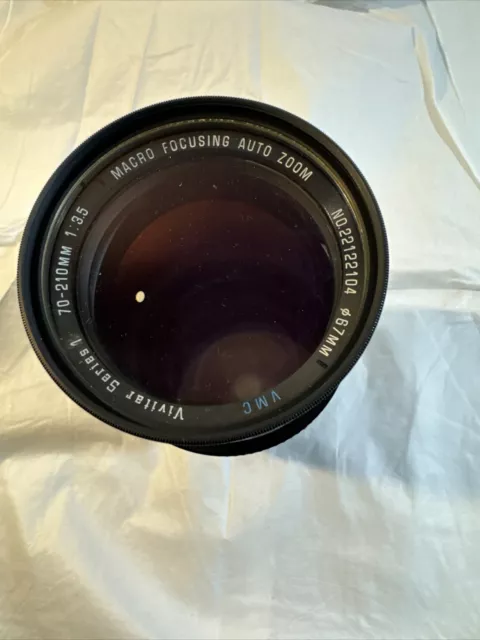 Large Vivitar Series 1 Macro Focusing Auto Zoom 67 MM Lens 70-210 Used