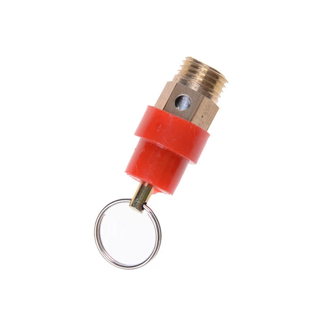 Valvola di scarico pressione compressore 1/4"" BSP 120PSI regolatore aria scarico cassaforte Sn