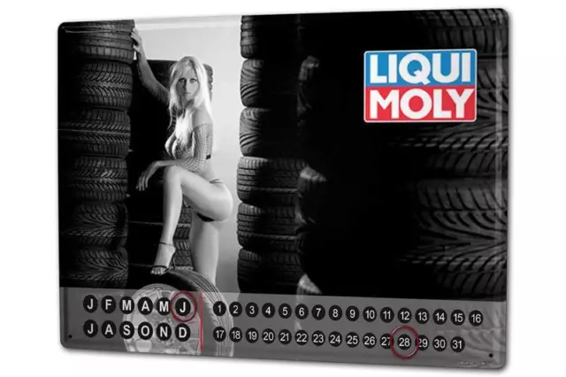 Dauer Wand Kalender Oldtimer Auto Liqui Moly Liqui Moly Reifen Metall Magnet