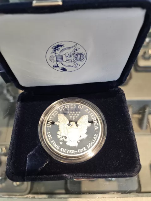 (Various Years) 1oz .999 Silver Proof Coin American Eagle (w/Box & CofA) 2