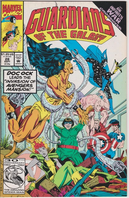 Guardians of the Galaxy #28,Vol 1(1990-95),Marvel Comics,Infinity War Crossover