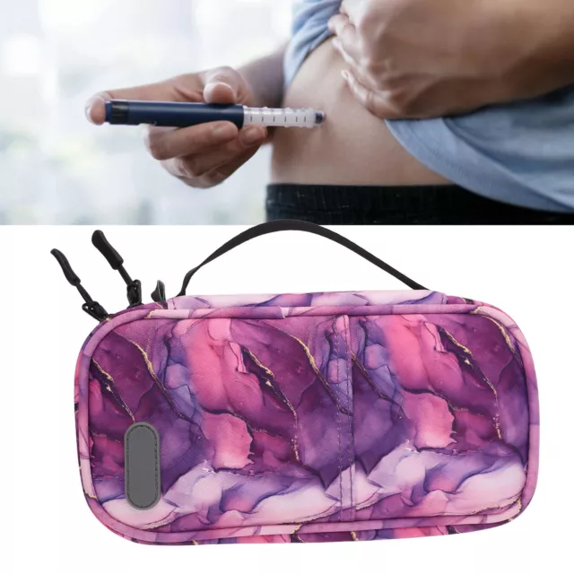 (Modello 5) Borsa da viaggio diabetica refrigeratore per insulina borsa da viaggio graffi salvaspazio