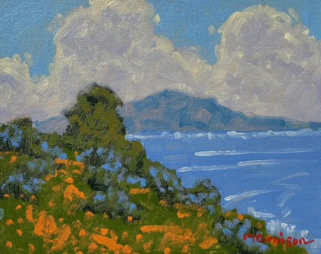 Marc A. Graison Plein Air Impressionist California Oil Painting 8x10" Unframed