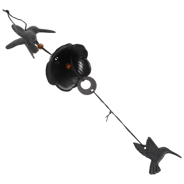 1 stück kreative hummingbird wind glocken retro eisen windglocken hängende dekor