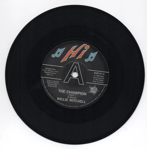 英7” Willie Mitchell Champion HLU10545PROMO LONDON プロモ /00080 7