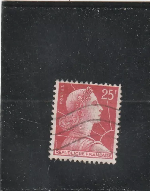 L6215 FRANCE TIMBRE N° Y&T N° 1011C de 1955-59 " Marianne de Muller  " Oblitéré