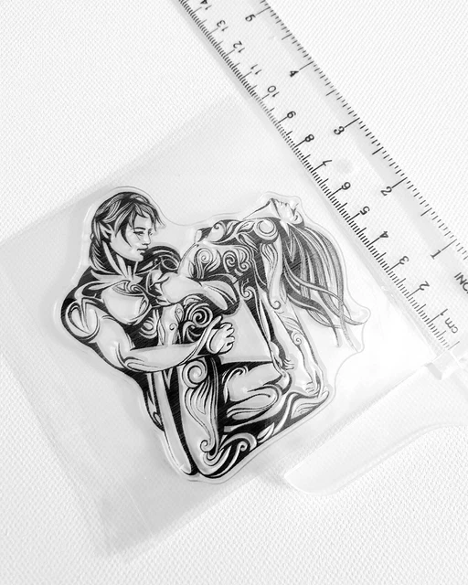 Klarer Silikonstempel Natur Paar Sammelalbum Karte Verzierungen herstellen