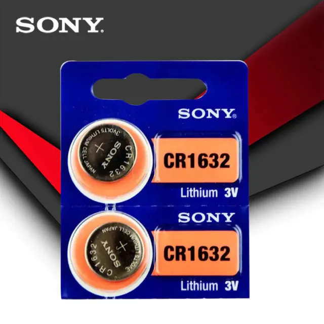 2 Sony Murata Cr1632 3V  Batteries Lithium Watch Car Key Alarm Garage Remote