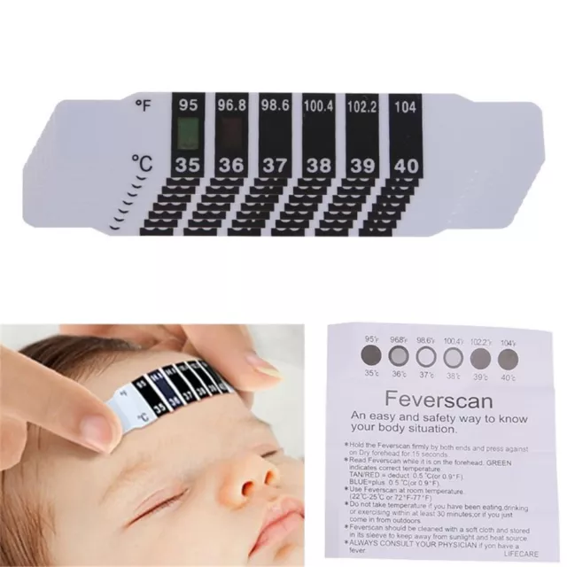 Baby Kids Forehead Strip Head Thermometer Body Temperature Adult Test Fever