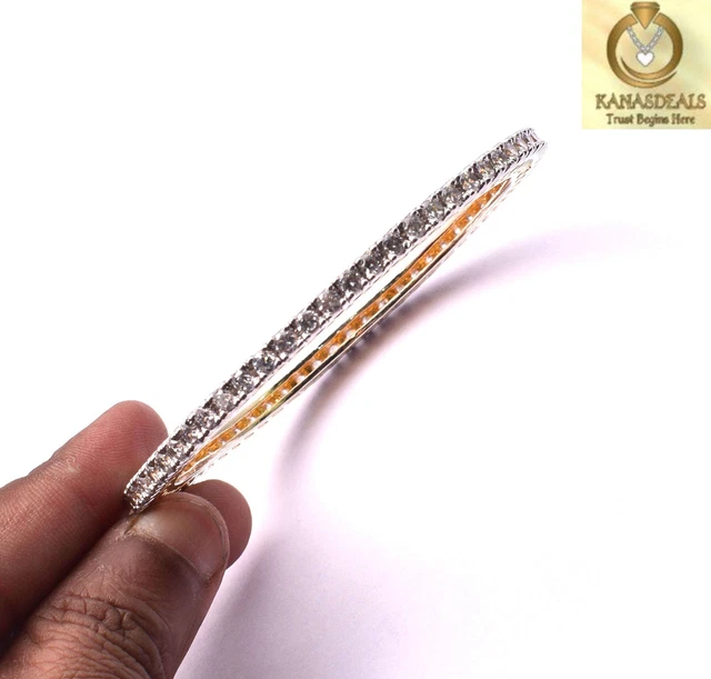 White Glass Plated Bangle Fancy Jewellery 26 GM Value-Priced @1.99-71500