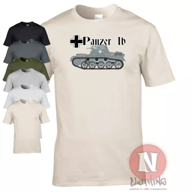 Panzer 1 B tank WW2 German military artillery armour T-shirt World of war Tanks