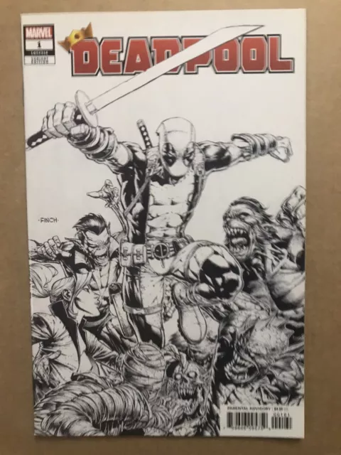 Deadpool #1 Retailer Sketch Variant Comic Book NM