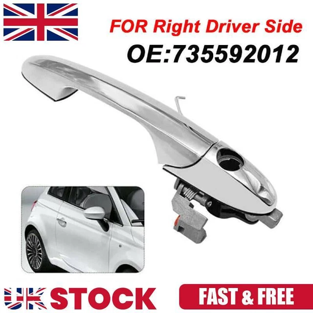 Genuine Fiat 500 Chrome Tailgate Handle With Light & Microswitch - Part 735626264 4 thumbnail image