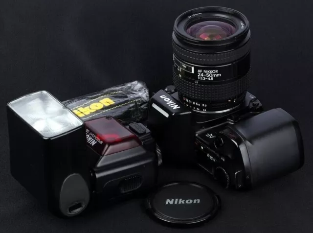 Nikon F-801 35mm Film SLR c/w MF21 DB, AF 24-50mm f/3.3-4.5 Zoom Lens &SB-24 Kit