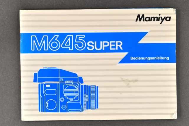 MAMIYA M 645 SUPER manuale d'uso in tedesco