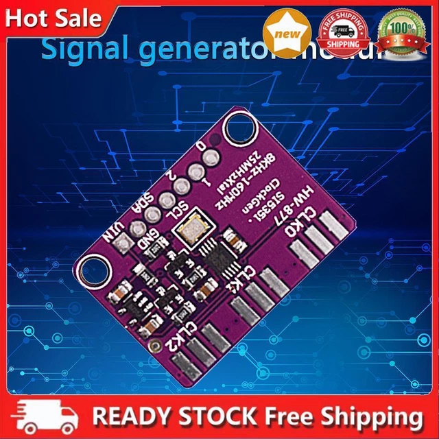 Scheda breakout generatore di segnale orologio 3 V-5V Si5351 I2C IIC 8kHz 160 MHz