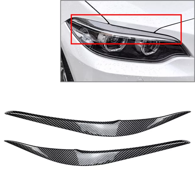 Headlights Eyebrow Cover Trim For BMW 2 Series F22 F23 F87 M2 2 Door 2014-2021