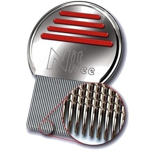 Lice Removal Tool Nit Free Terminator Comb  Stainless Steel Louse and Nit Comb