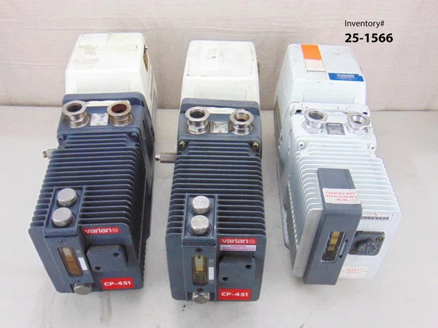 Varian CP-451 Alcatel 2010I Vacuum Pump, lot of 3 *untested, sold as-is