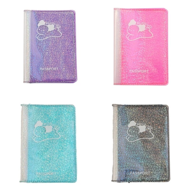 Passport Holder Cover Wallet Cute PVC Card Case Travel Card Pouch Wedding Gift
