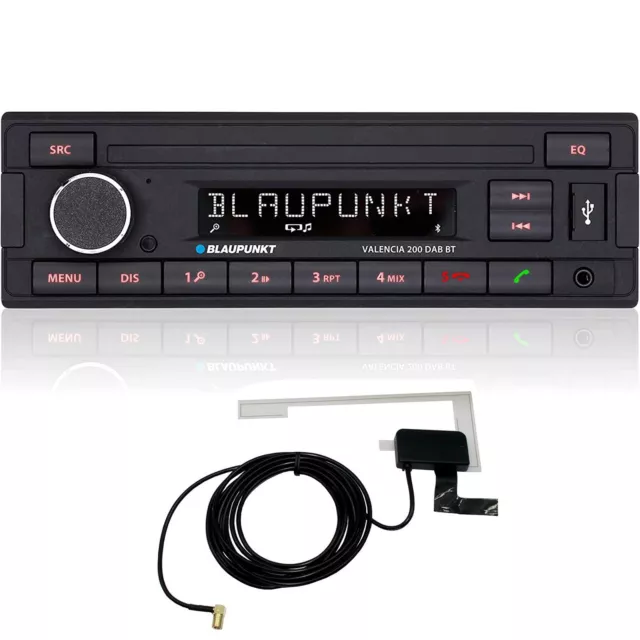 Blaupunkt Valencia 200 Auto Stereo Radio DAB BT USB Aux Retro OEM Stile +