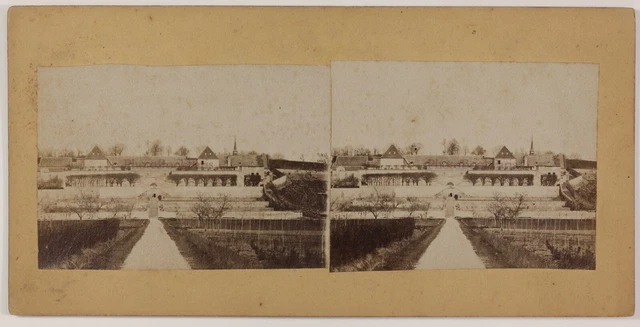 Frankreich Krankenhaus zu Identifizieren Foto Stereo L6n34 Vintage Albumin c1865