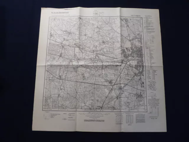 Landkarte Meßtischblatt 4251 Cottbus (West), Kolkwitz, Hänchen, Sielow, von 1940