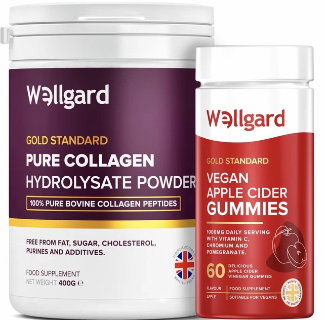 WELLGARD GOLD STANDARD Collagen Powder & Apple Cider Vinegar Gummies