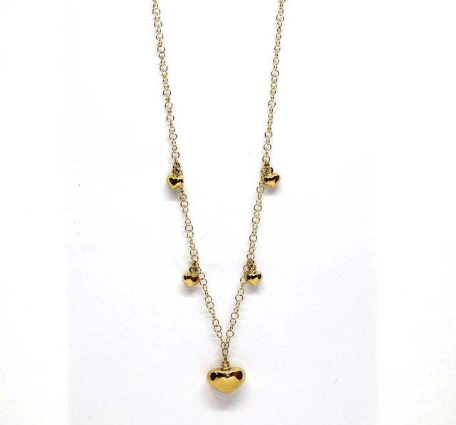 Collier Ras Du Cou En Or 18K (750‰) Jaune Et Blanc - Longueur 50 Cm - Neuf Avec étiquettes