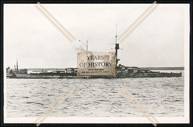 FOTO SMS BAYERN 1915 Linienschiff nach Minentreffer Kaiserliche Marine