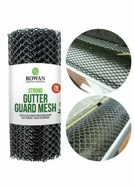 2M X 160Mm | Plastic Gutter Guard Mesh Wire Net | Cover Drain Leaf Debris |