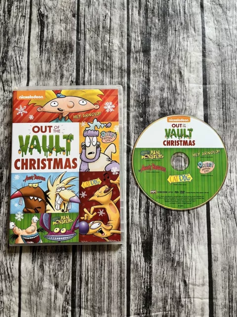 Nickelodeon Out of the Vault Christmas OOP DVD w/CatDog Hey Arnold Tested
